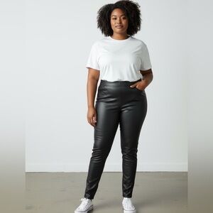 Torrid Black Skinny Faux Leather legging